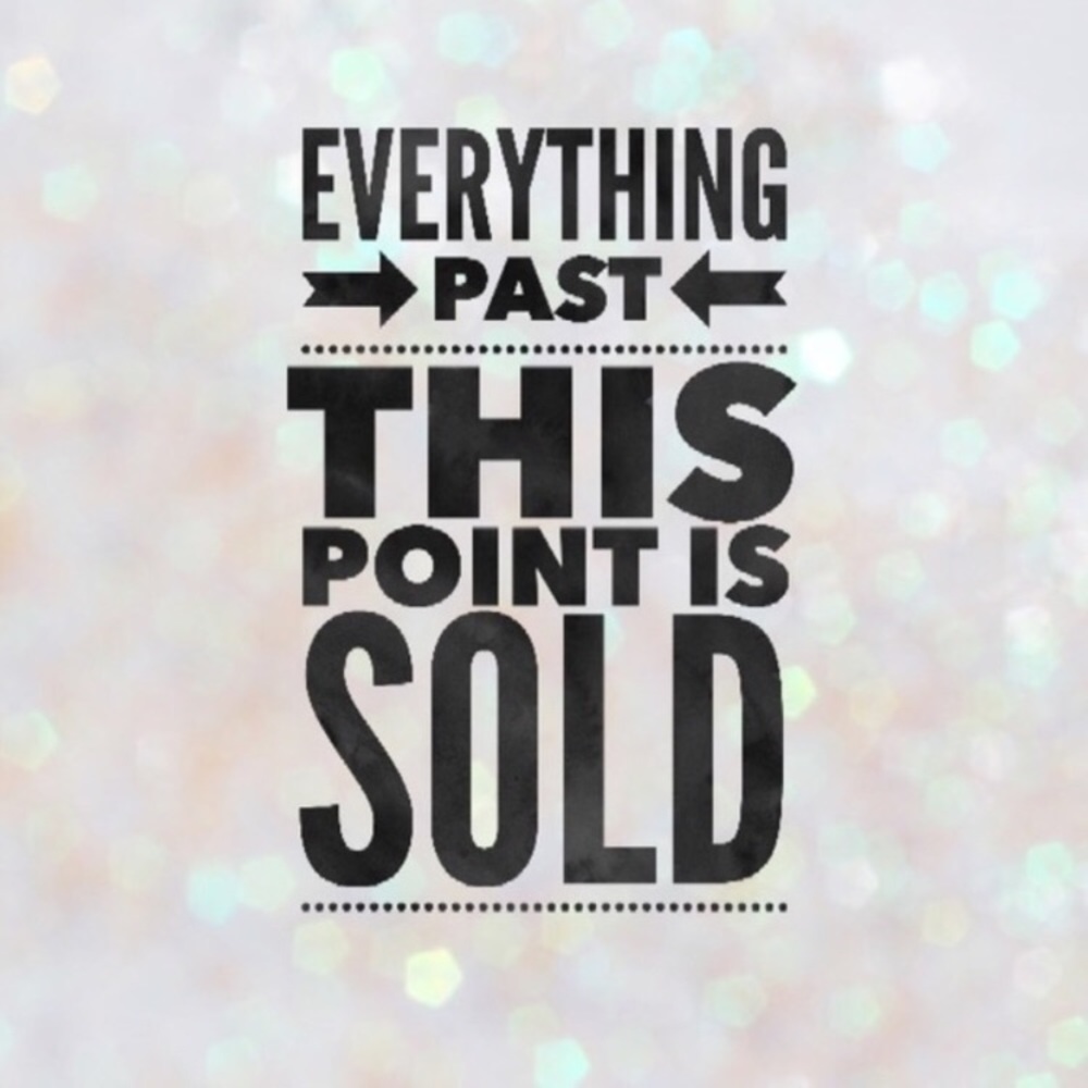 Sold stuff